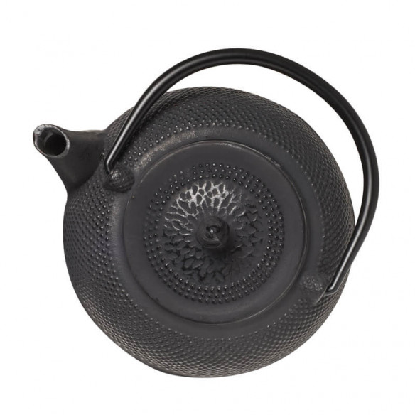 Black Cast Iron Teapot