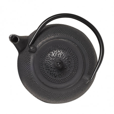 Black Cast Iron Teapot