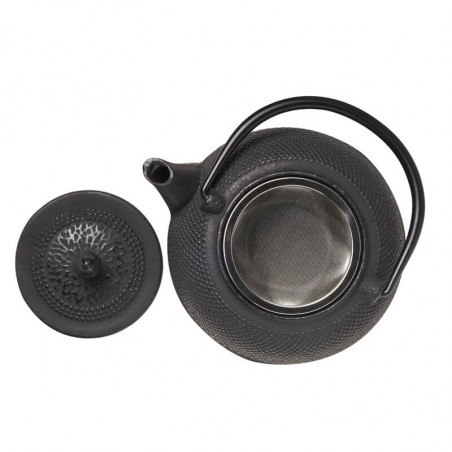 Black Cast Iron Teapot