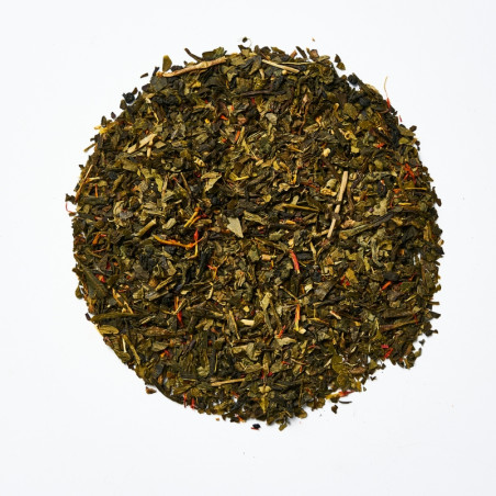 Thé vert cerise givrée bio - Visuel du blend