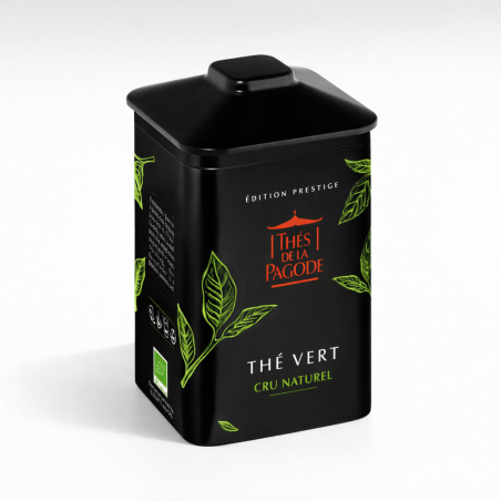 Thé vert cru natuel - Visuel de l'Edition Prestige de 100g