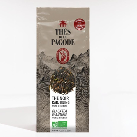 Thé noir bio Darjeeling  - Face