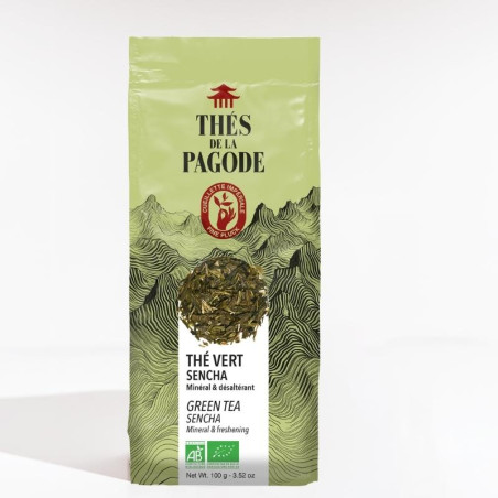 Thé Sencha, un thé vert bio du Japon - face