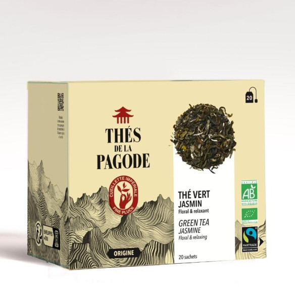 The vert jasmin boite 20 infusettes face
