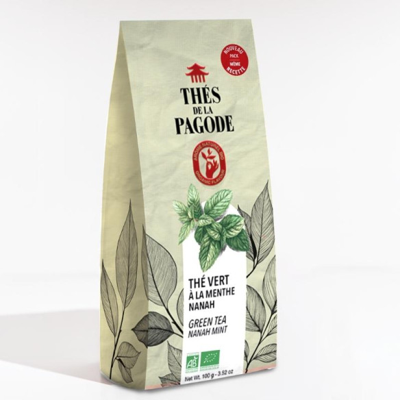 Thé vert bio parfumé menthe Nanah