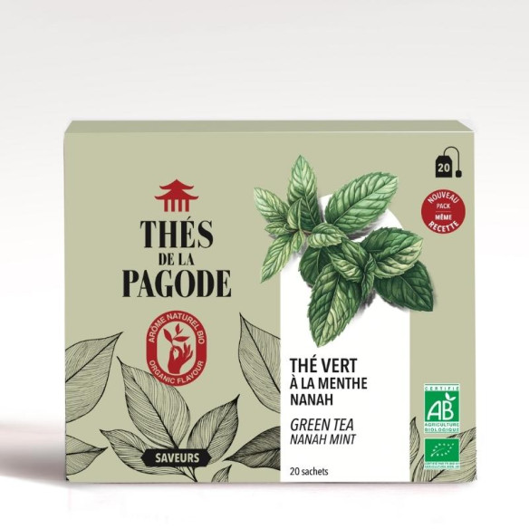 Toute la fraicheur délicieuse de la menthe nanah et d'un grand thé vert