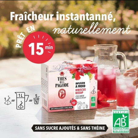 Infusion glacée au Bissap