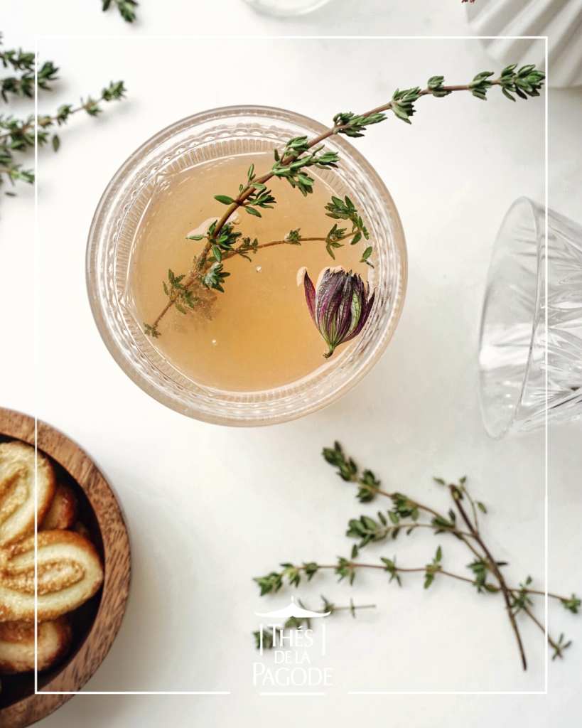 Pour encore plus de saveurs, on vous propose une recette de mocktail à base de Thé Vert Agrumes :