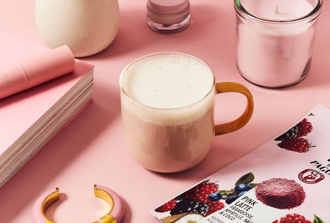 La recette du pink latte